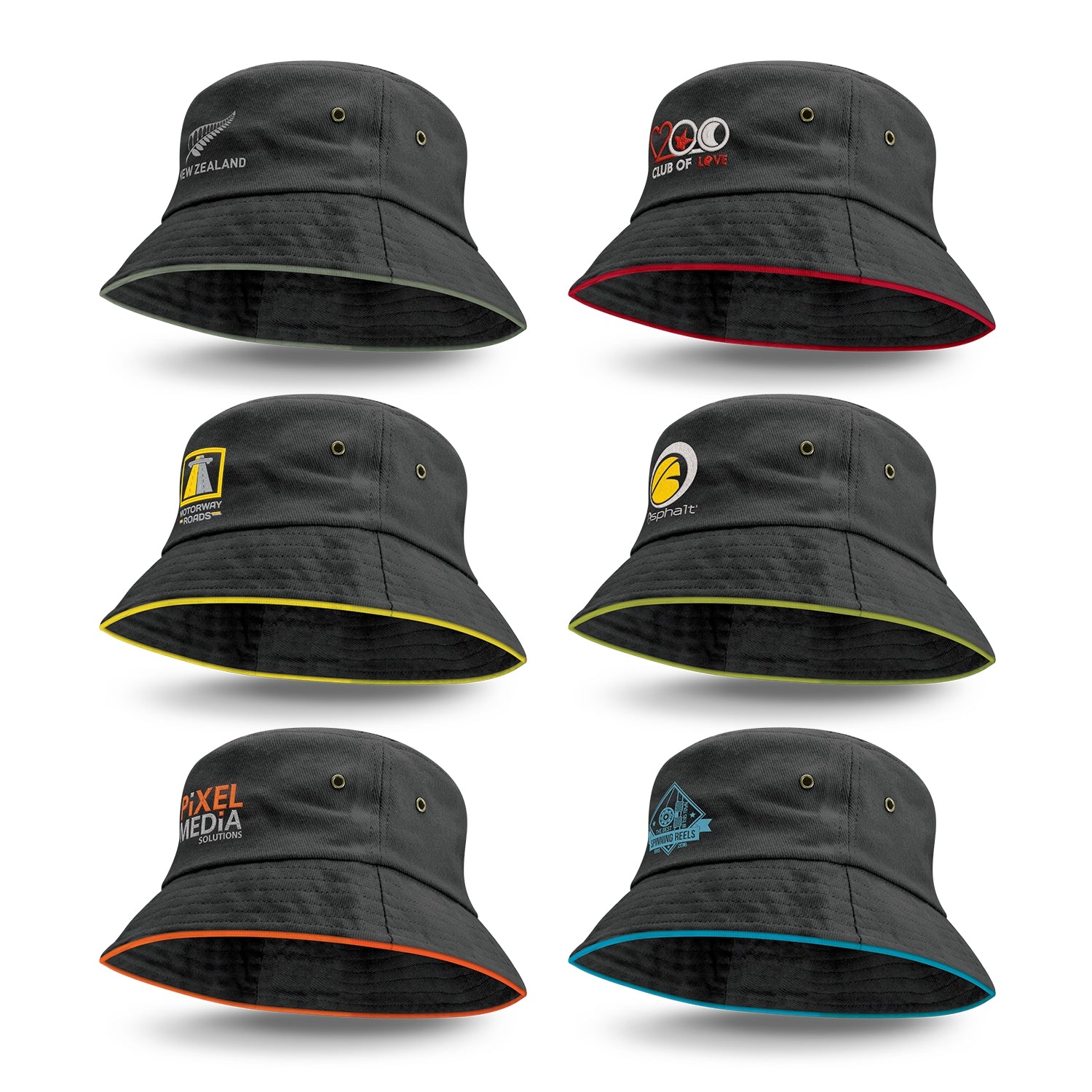 Bondi Bucket Hat Coloured Sandwich Trim