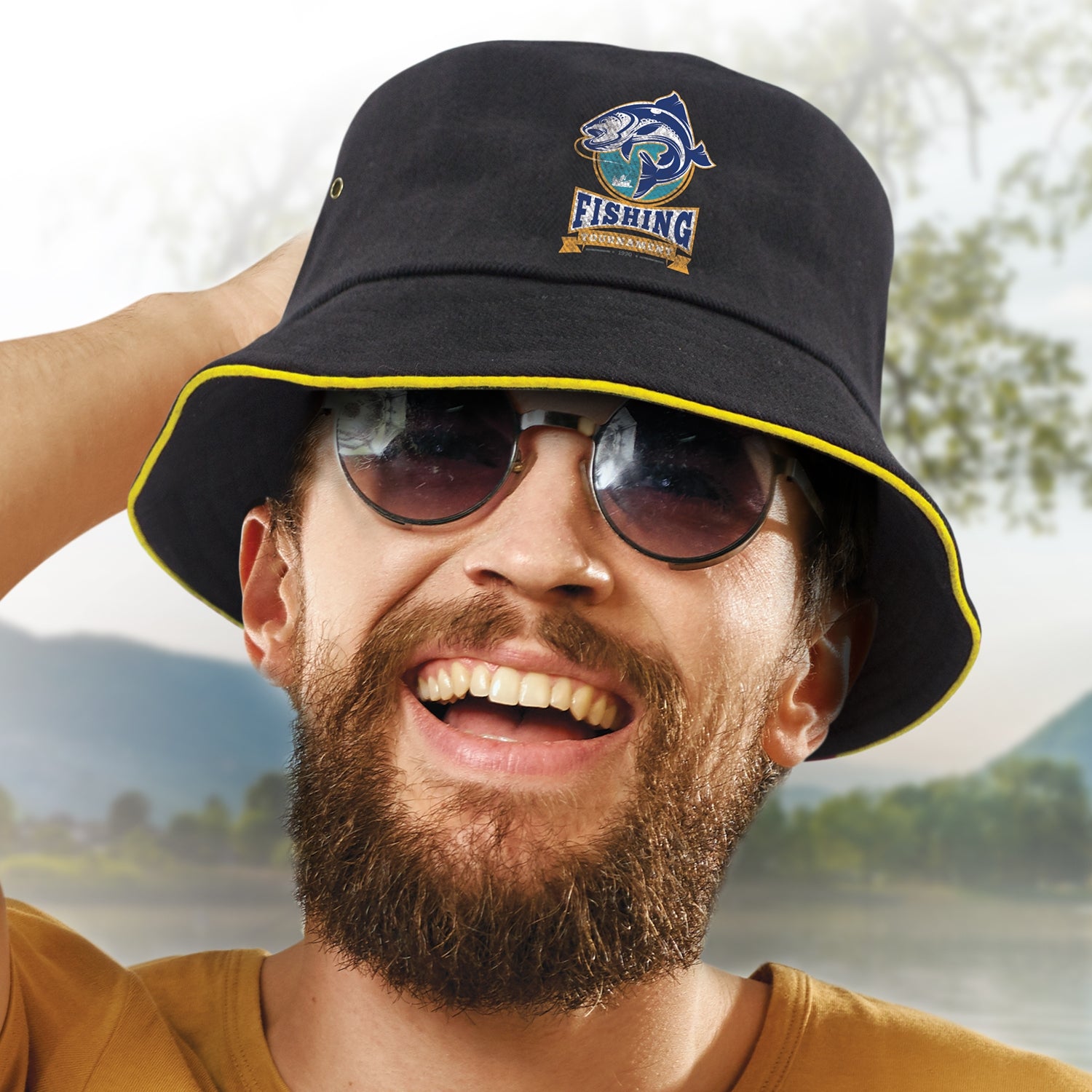 Bondi Bucket Hat Coloured Sandwich Trim