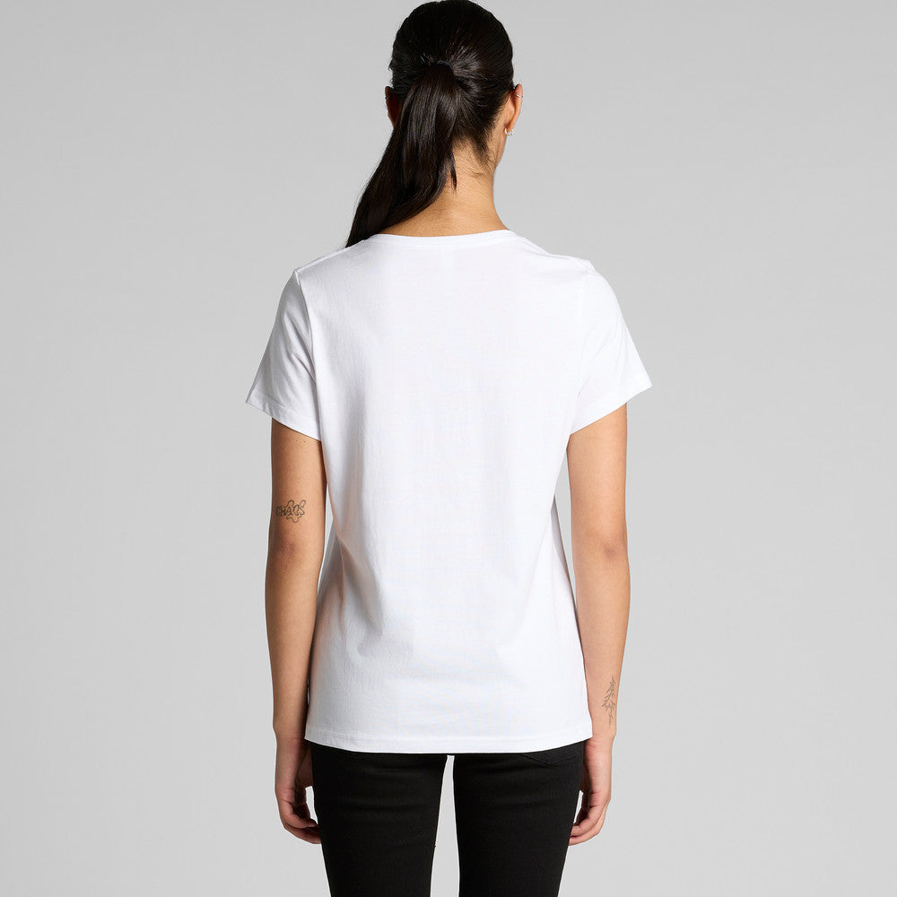 Wo's Maple V Neck Tee 4023
