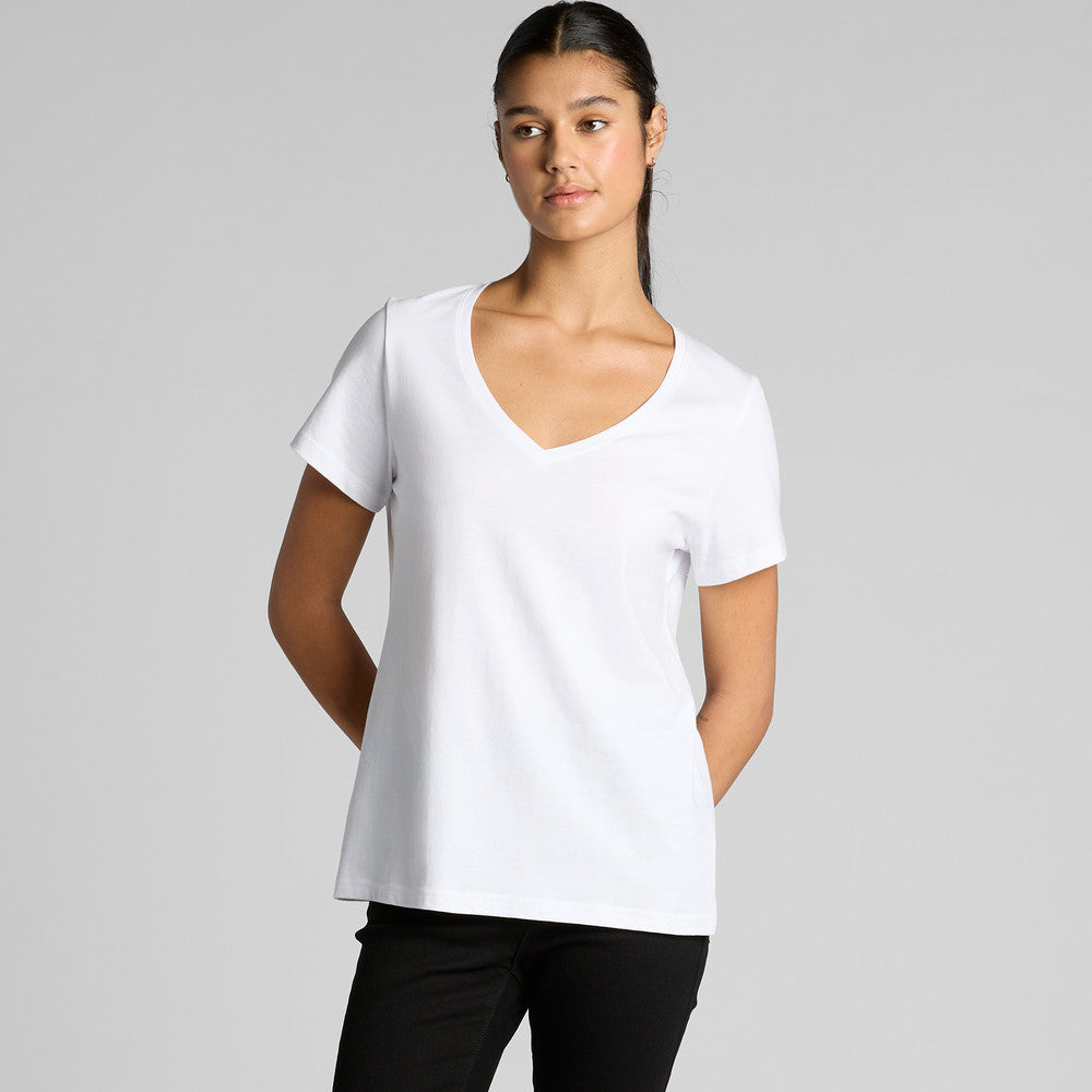 Wo's Maple V Neck Tee 4023