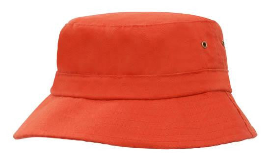 Brushed Sports Twill Youth Bucket Hat 4133
