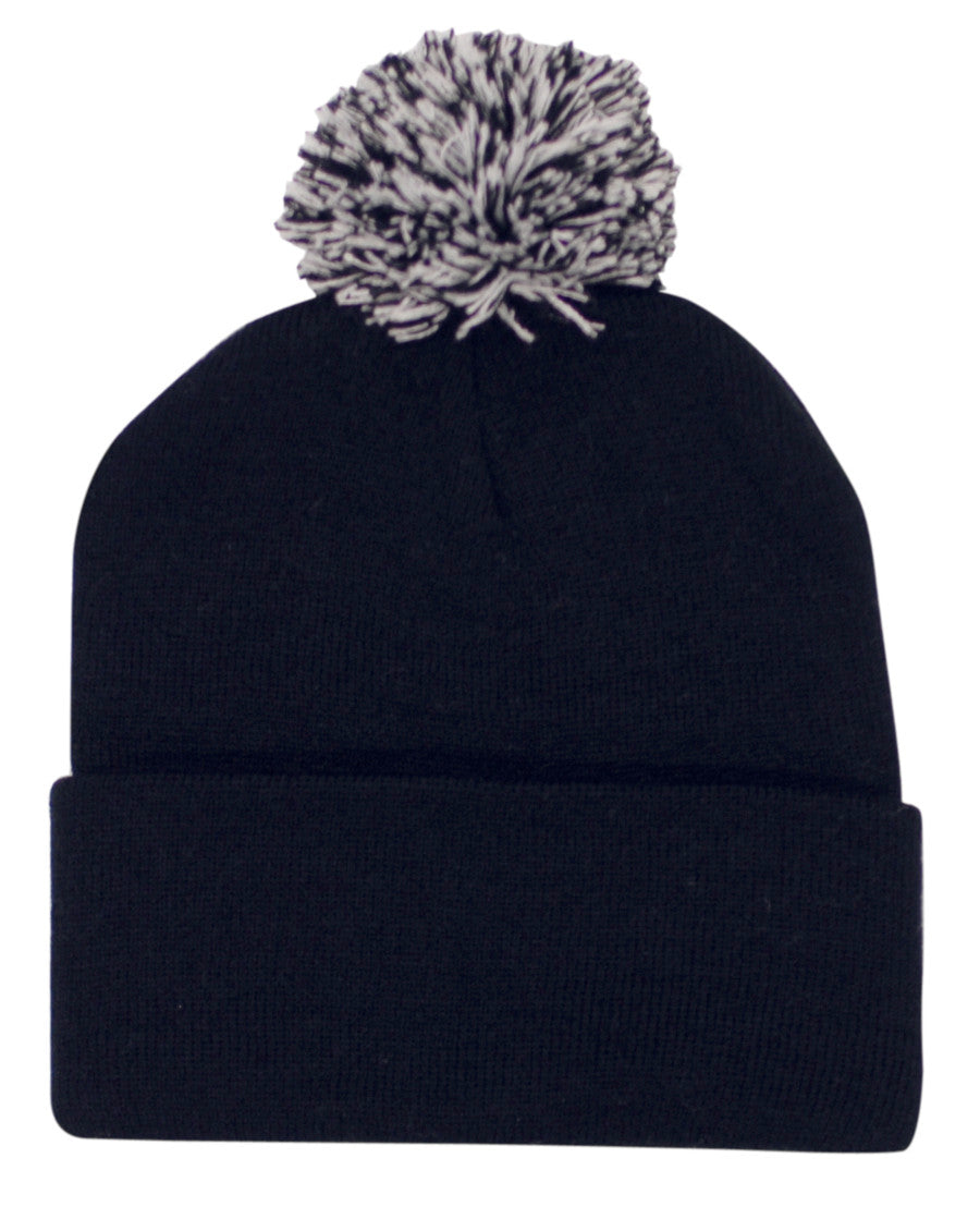 Acrylic Beanie with Pom Pom 4256
