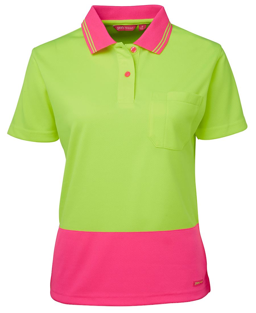 JB's Ladies Hi Vis SS Comfort Polo 6LHCP