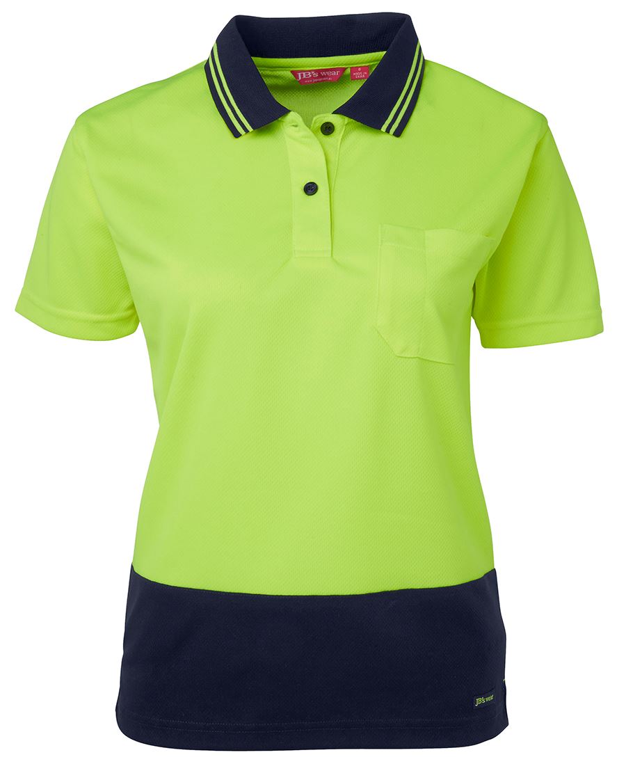 JB's Ladies Hi Vis SS Comfort Polo 6LHCP
