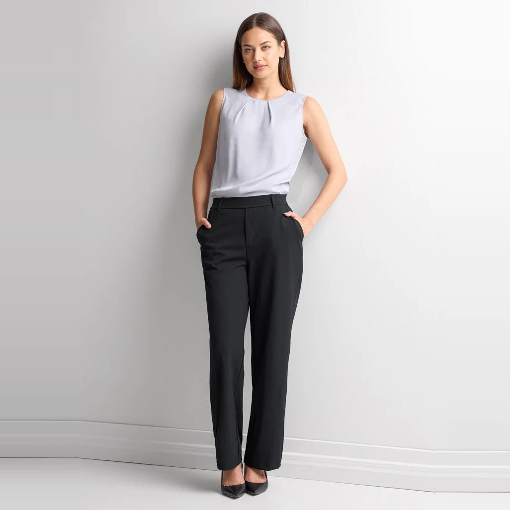 Soft Stretch Womens Pant BB2606L worn by model in Black