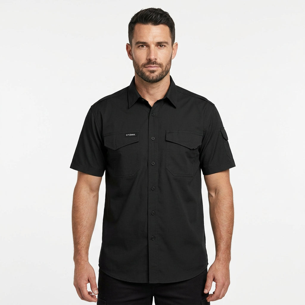 Mens Rugged Cooling Short Sleeve Shirt ZW405