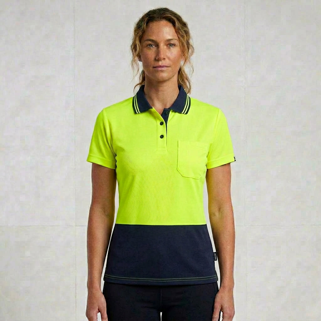 JB's Ladies Hi Vis S/S Drop Tail Polo 6HDS1