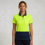 JB's Ladies Hi Vis S/S Drop Tail Polo 6HDS1