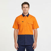 Mens Hi Vis Short Sleeve Shirt ZW115