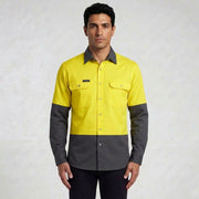 Mens Industrial Long Sleeve Shirt ZW122