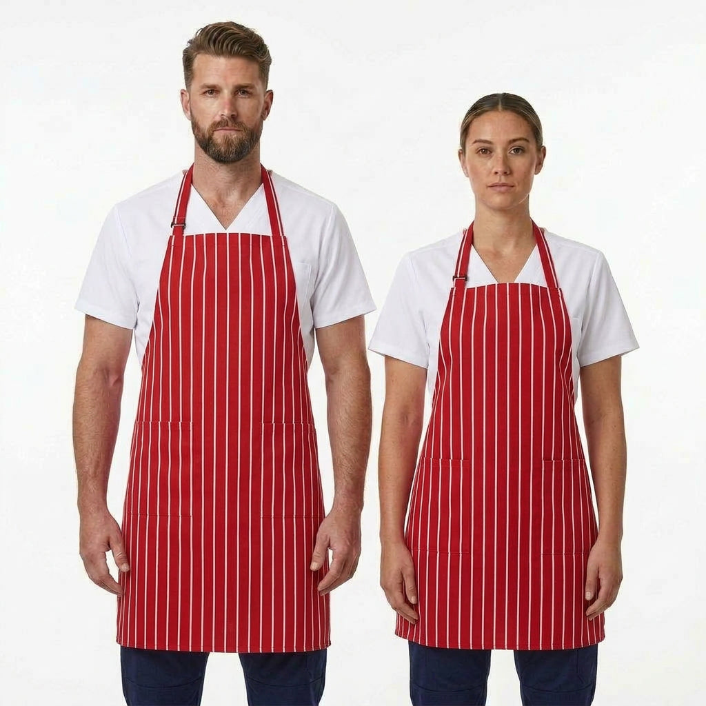 JB's Bib Striped Apron with Pocket 5BS