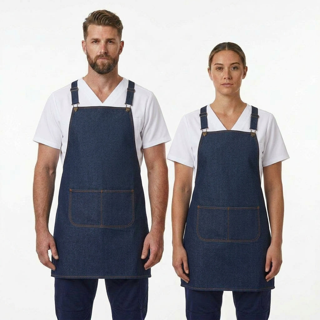 JB's Cross Back Denim Apron (Without Straps) 5ACBD