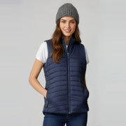 Expedition Womens Vest J213L worn by model in Navy