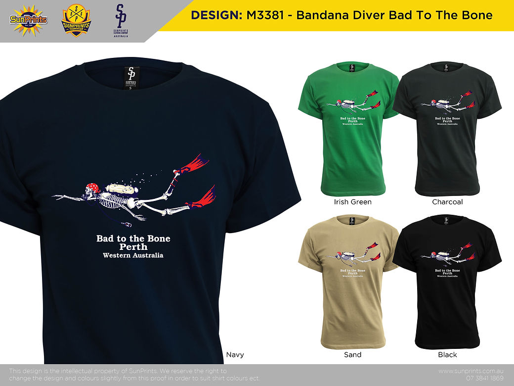 M3381 - Bandana Diver Bad To The Bone