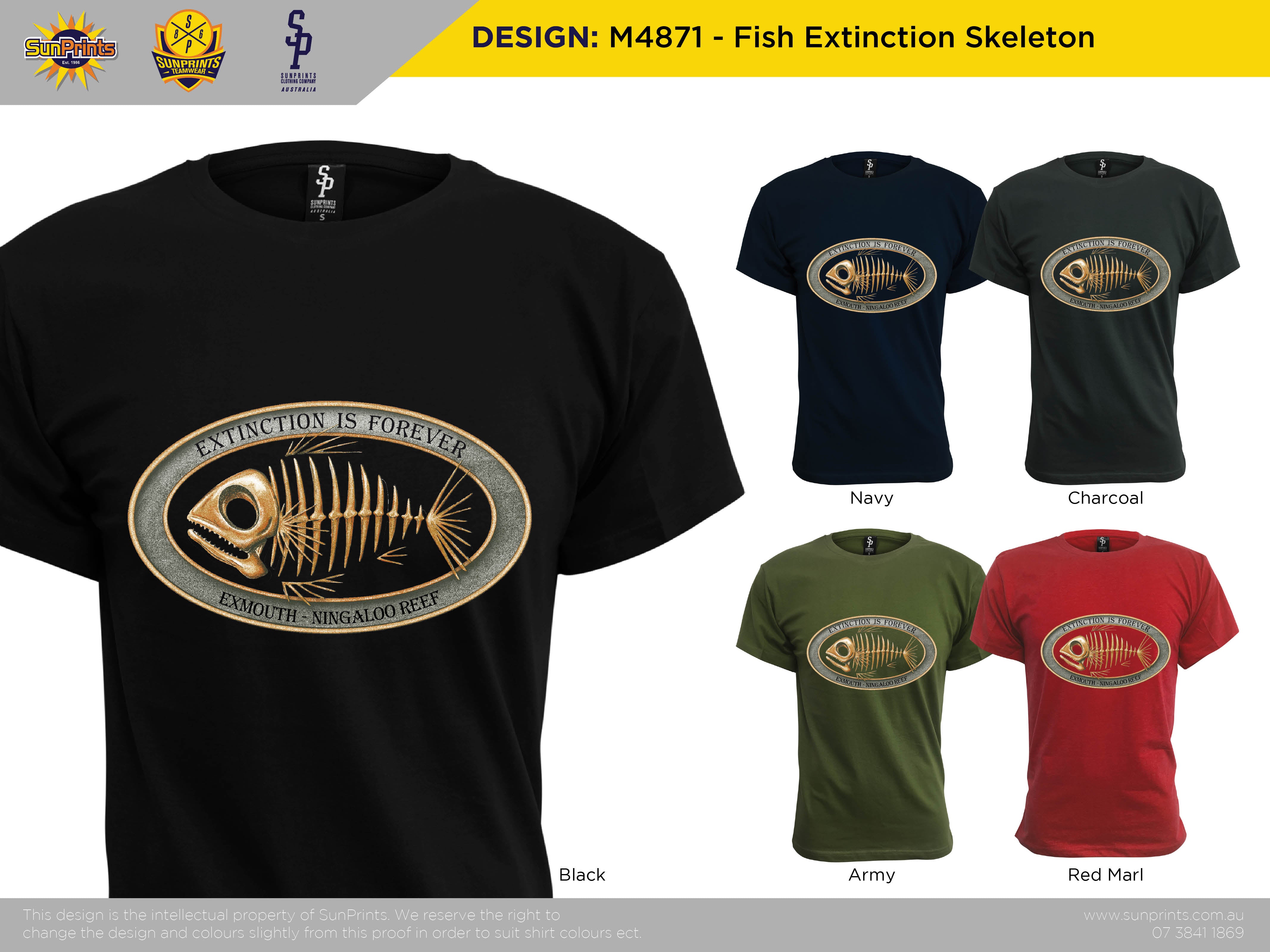 M4871 - Fish Extinction Skeleton