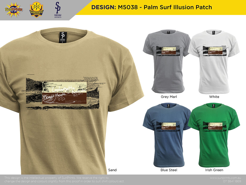 M5038 - Palm Surf Illusion Patch