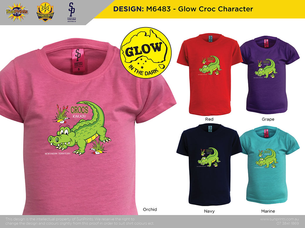 M6483 - Glow Croc Character