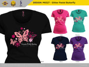 M6527 - Glitter Pastel Butterfly