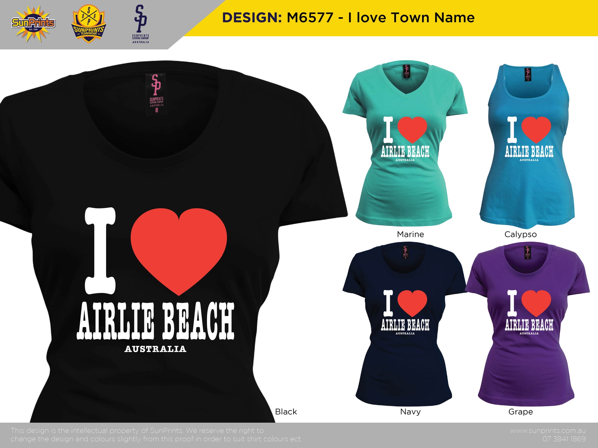 M6577 - I love Town Name