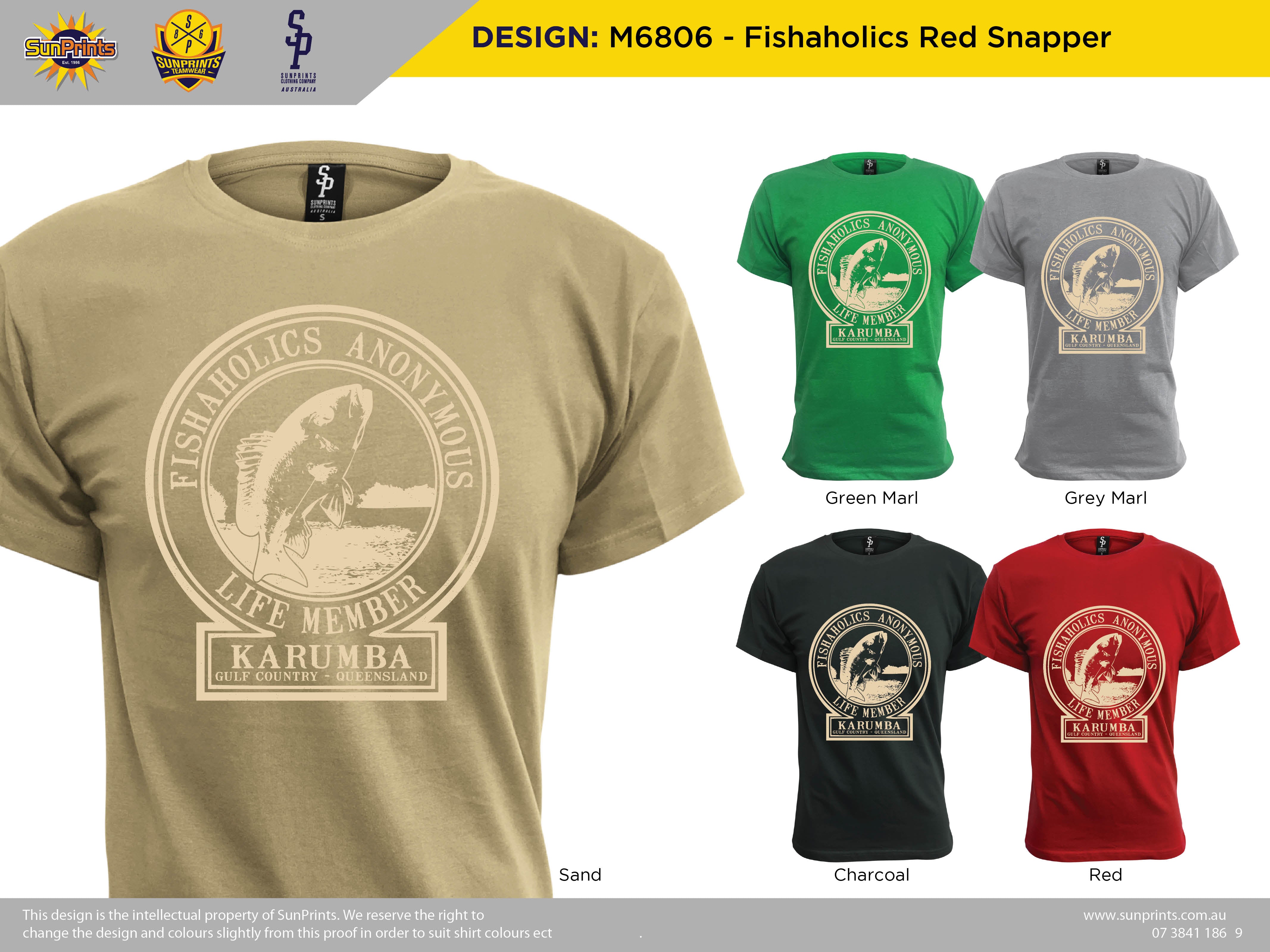 M6806 - Fishaholics Red Snapper
