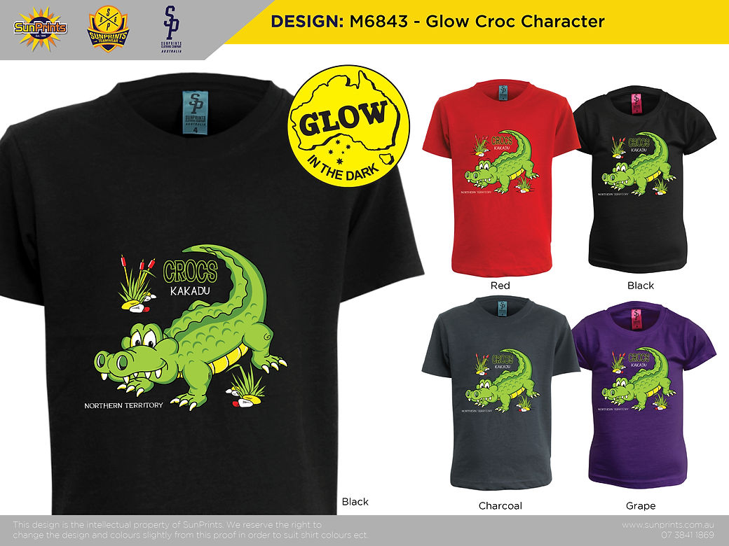 M6843 - Glow Croc Character