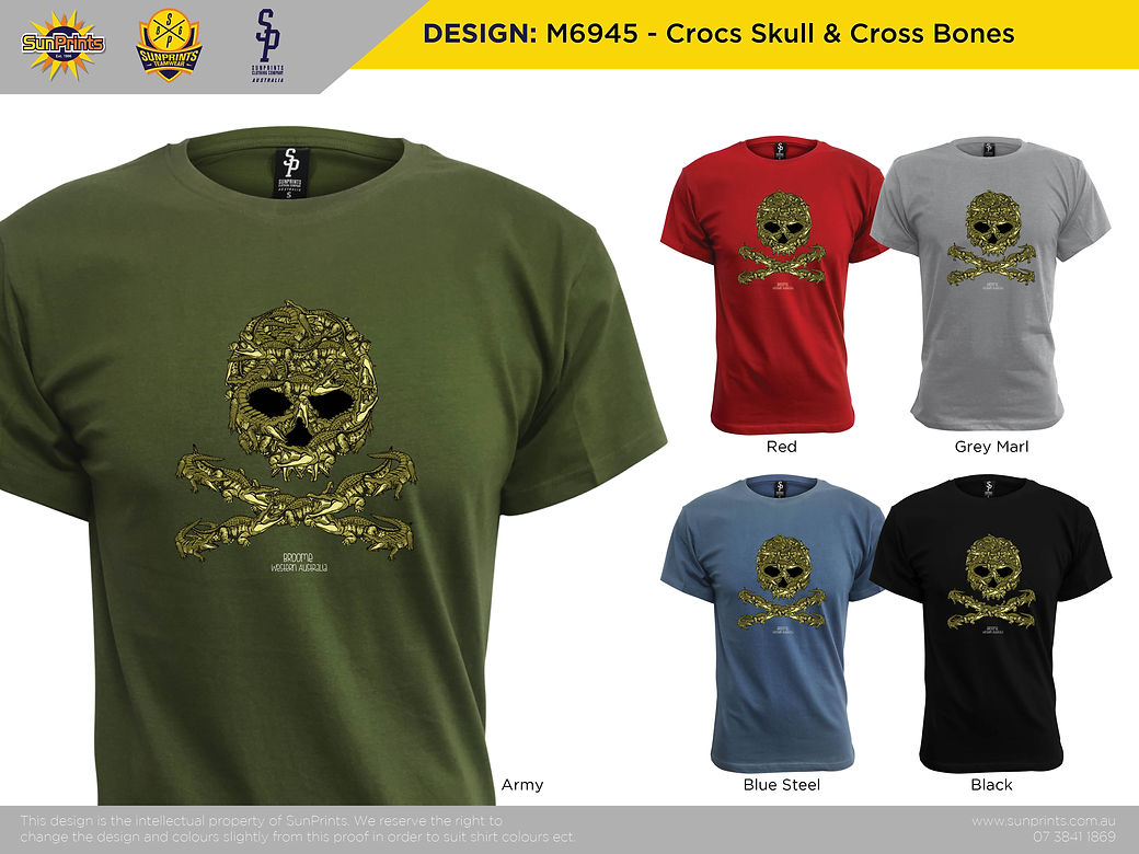 M6945 - Crocs Skull & Cross Bones
