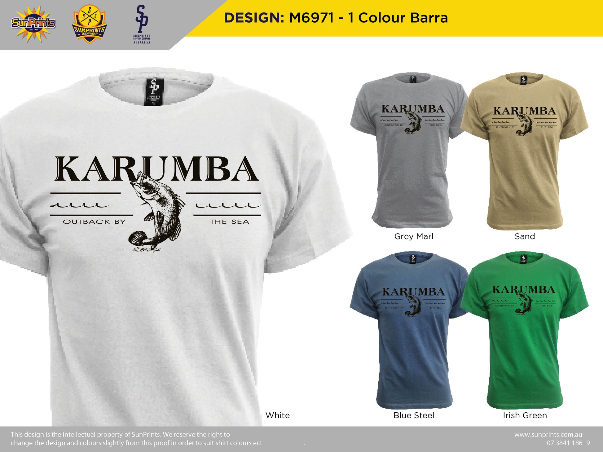 M6971 - 1 Colour Barra