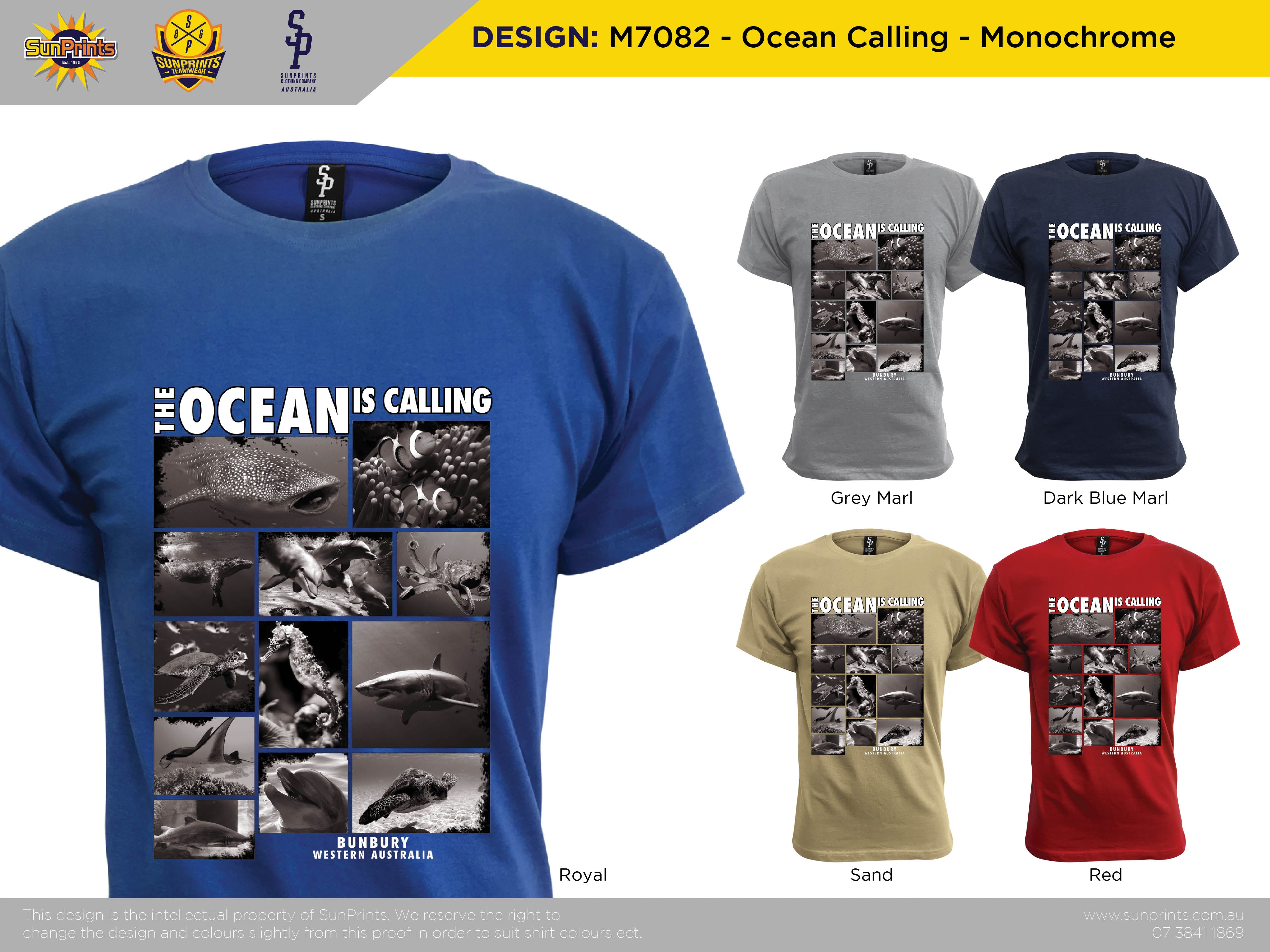 M7082 - Ocean Calling - Monochrome