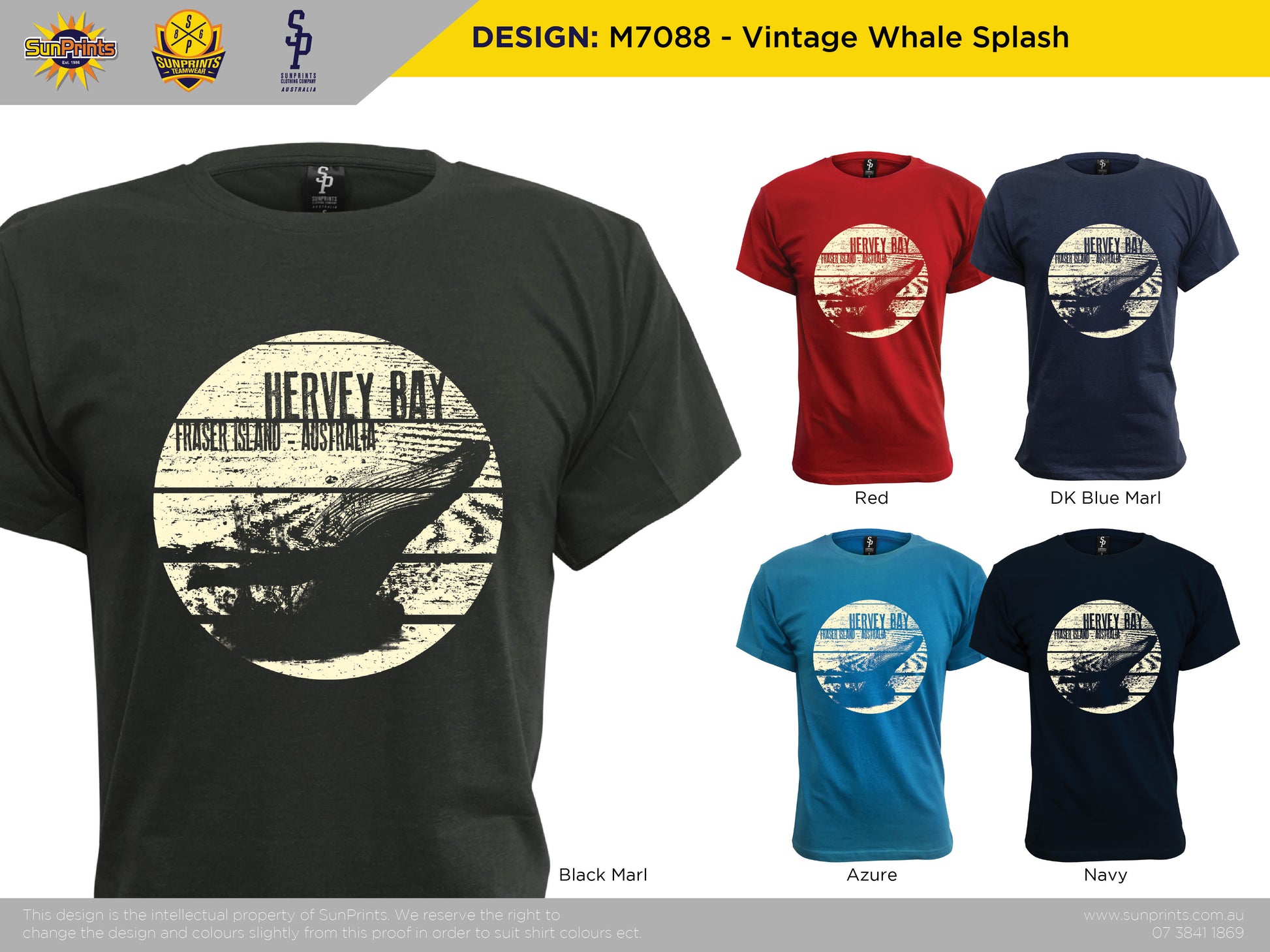 M7088 - Vintage Whale Splash