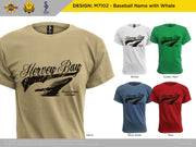 M7102 - Baseball Name with Whale