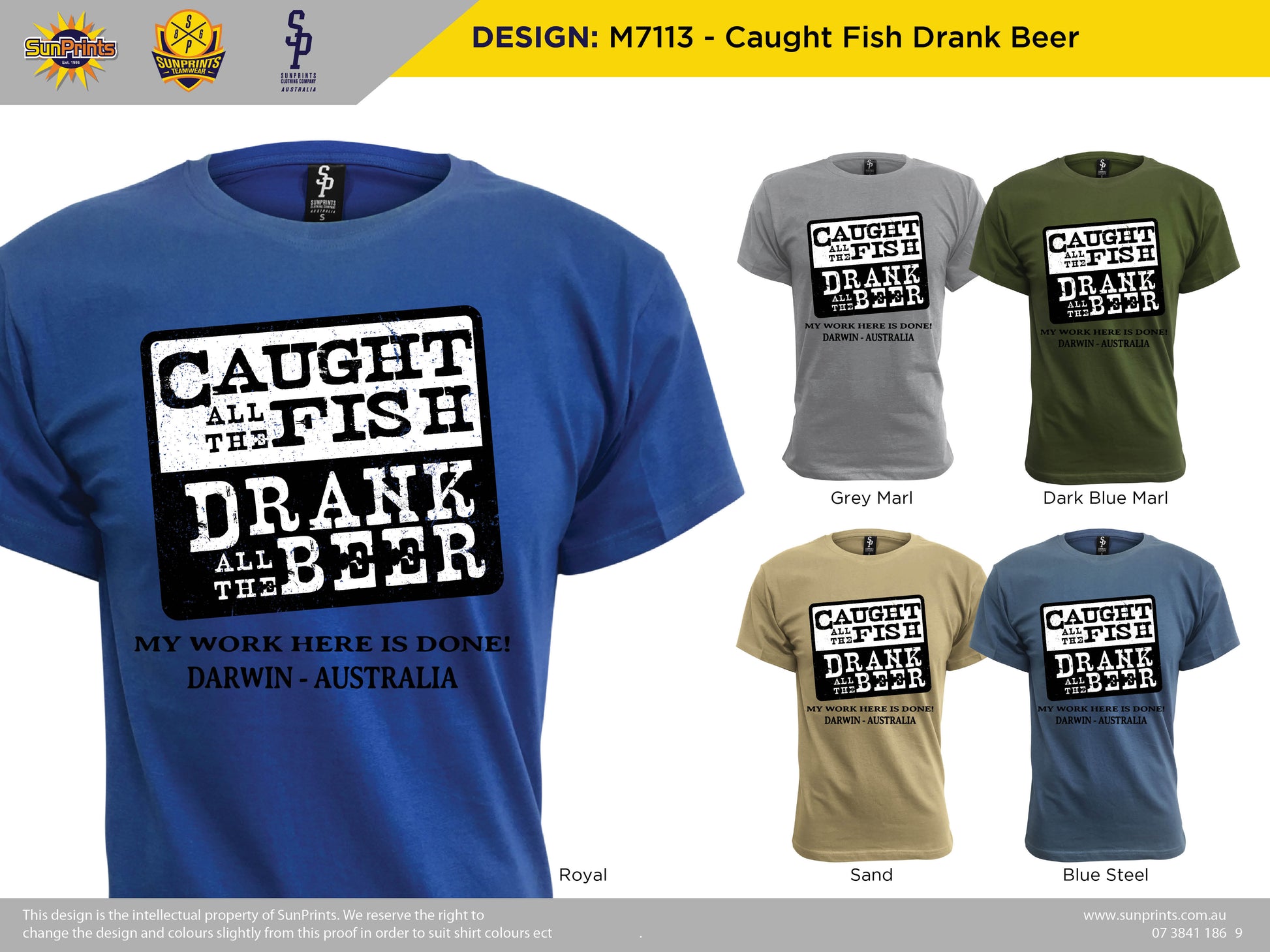 M7113 - Caught Fish Drank Beer