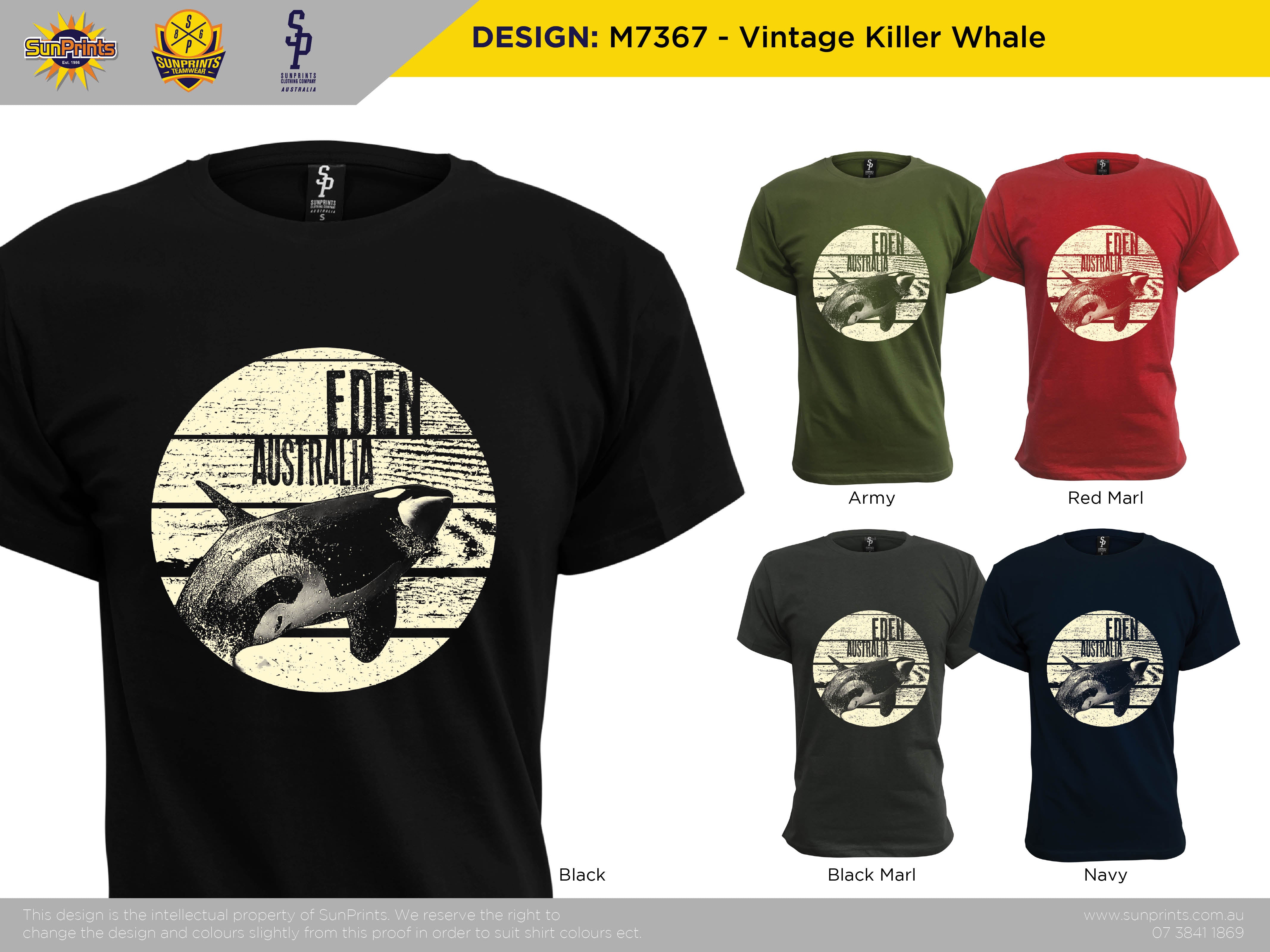 M7367 - Vintage Killer Whale