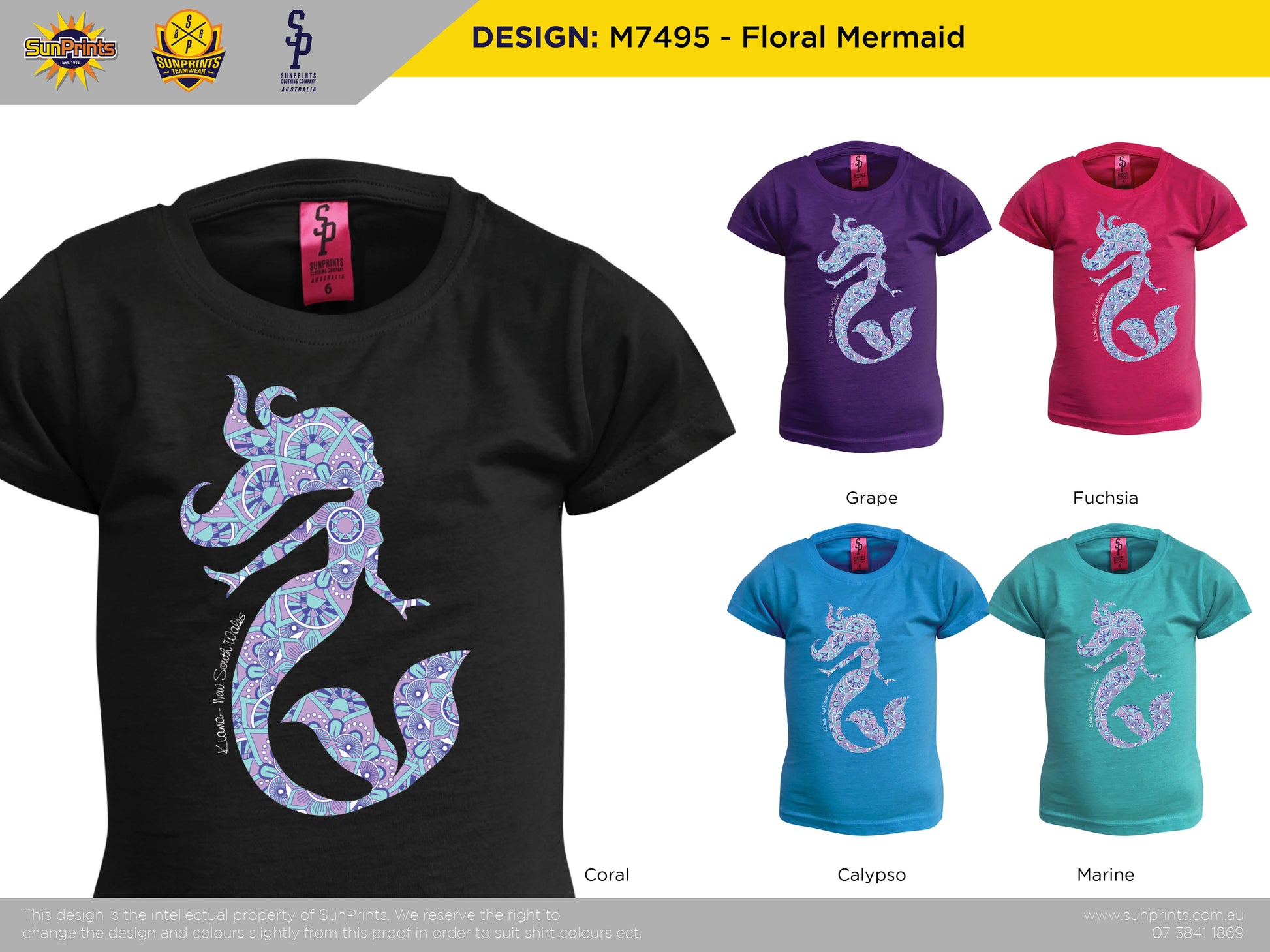 M7495 - Floral Mermaid