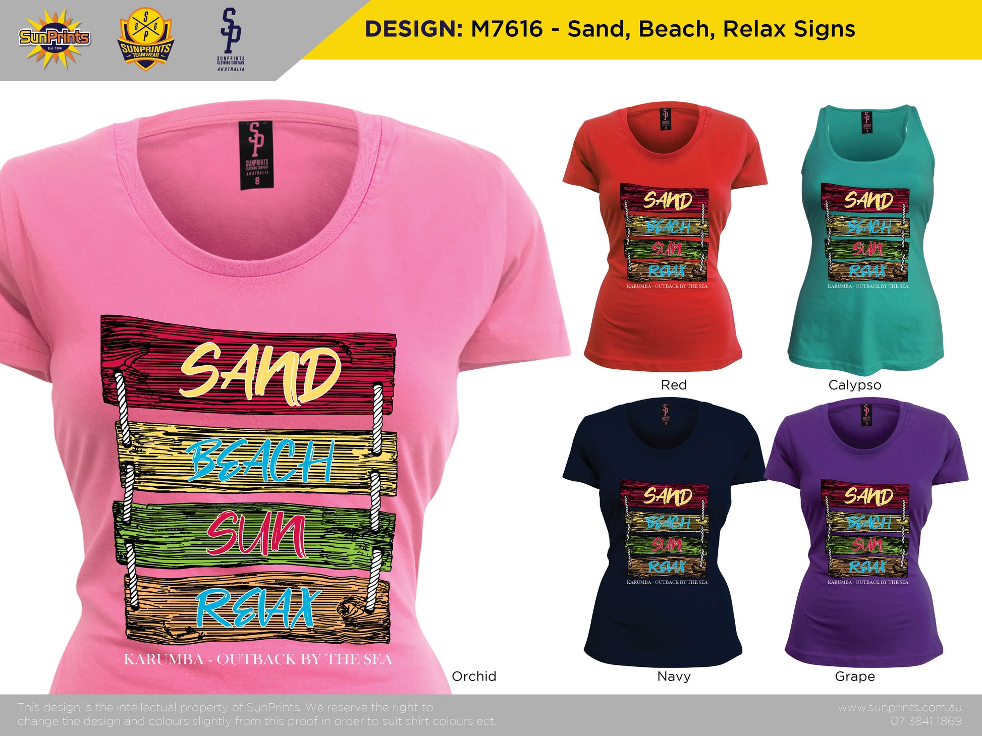 M7616 - Sand Beach Relax Signs