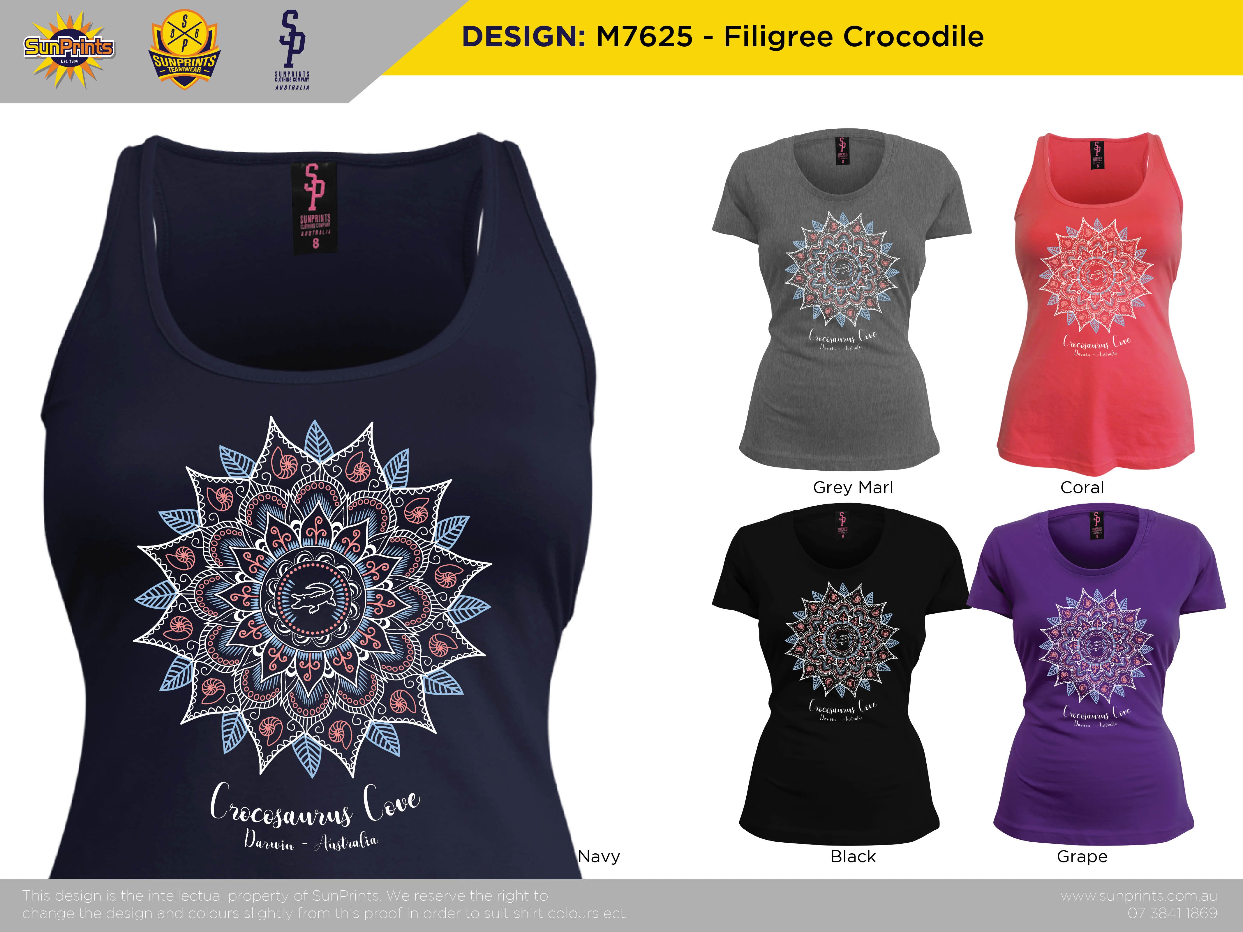 M7625 - Filigree Crocodile