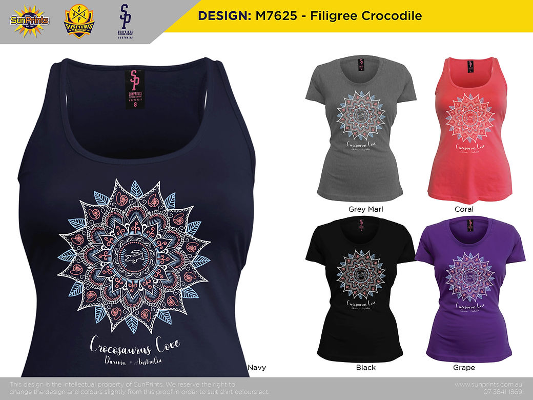 M7625 - Filigree Crocodile