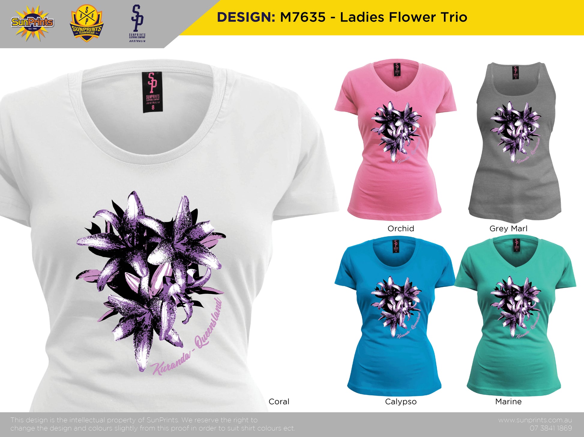 M7635 - Ladies Flower Trio