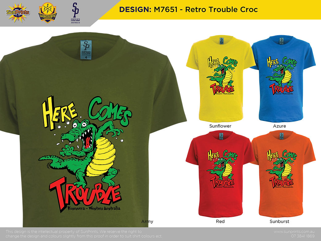 M7651 - Retro Trouble Croc