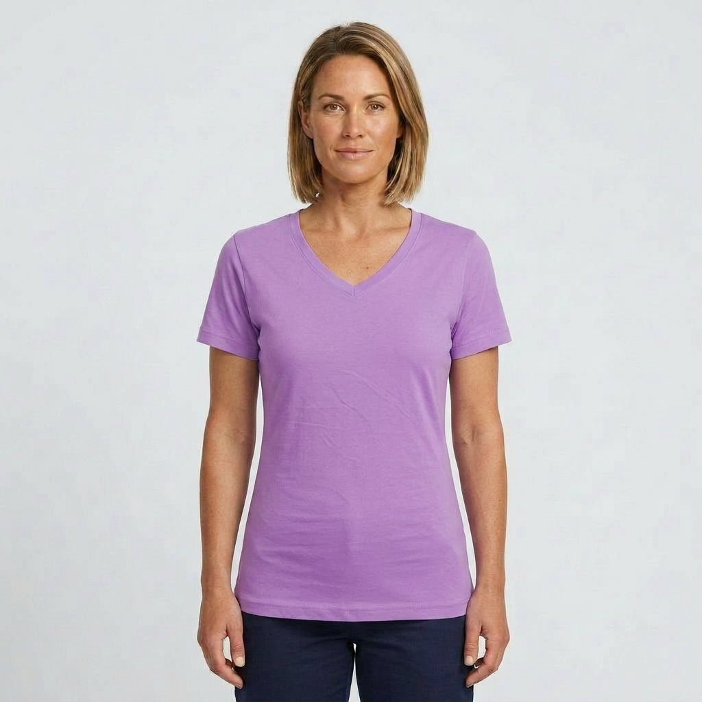 Sunprints Ladies V Neck LVT86