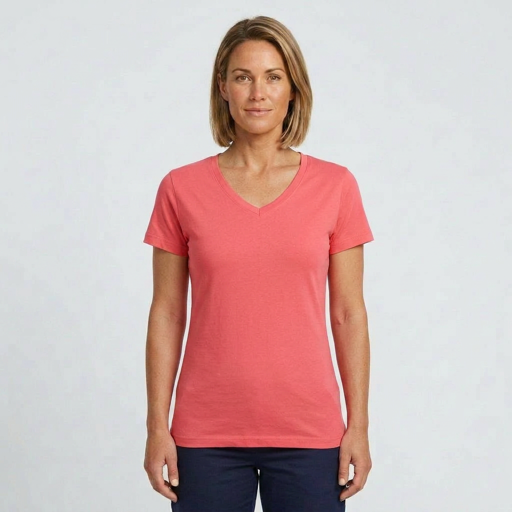 Sunprints Ladies V Neck LVT86