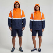 Unisex Adults Hi-Vis Polar Fleece Lined Jacket With Reflective Tape SJ0430