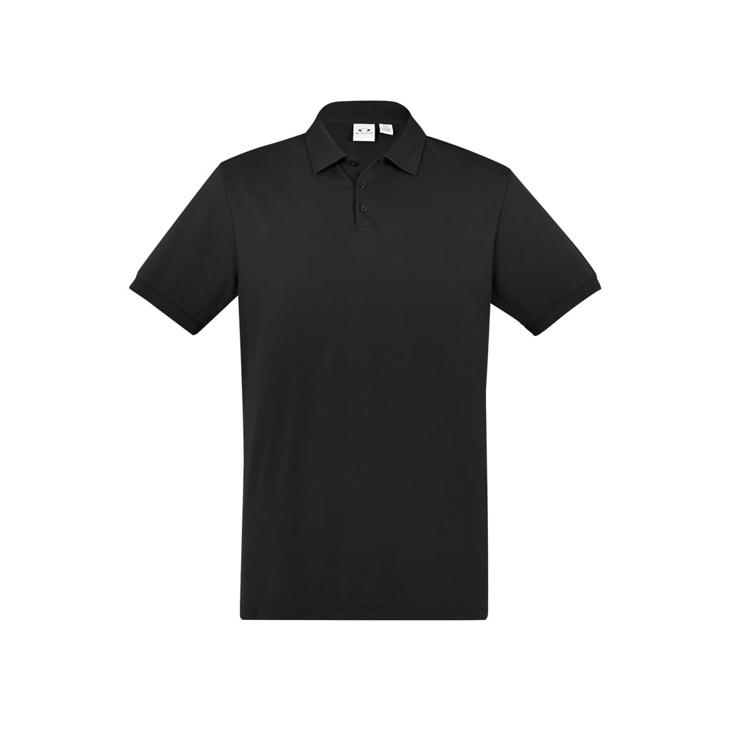 Mens City Short Sleeve Polo P105MS in Black
