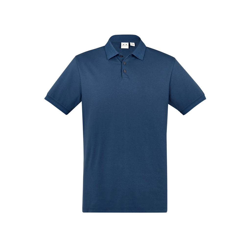 Mens City Short Sleeve Polo P105MS in Mineral Blue