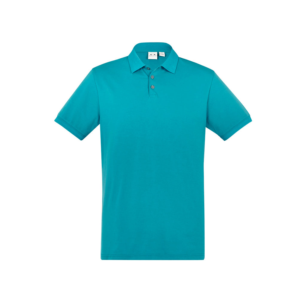 Mens City Short Sleeve Polo P105MS in Teal