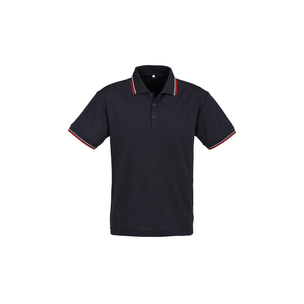 Mens Cambridge Short Sleeve Polo P227MS in Navy/Red/White