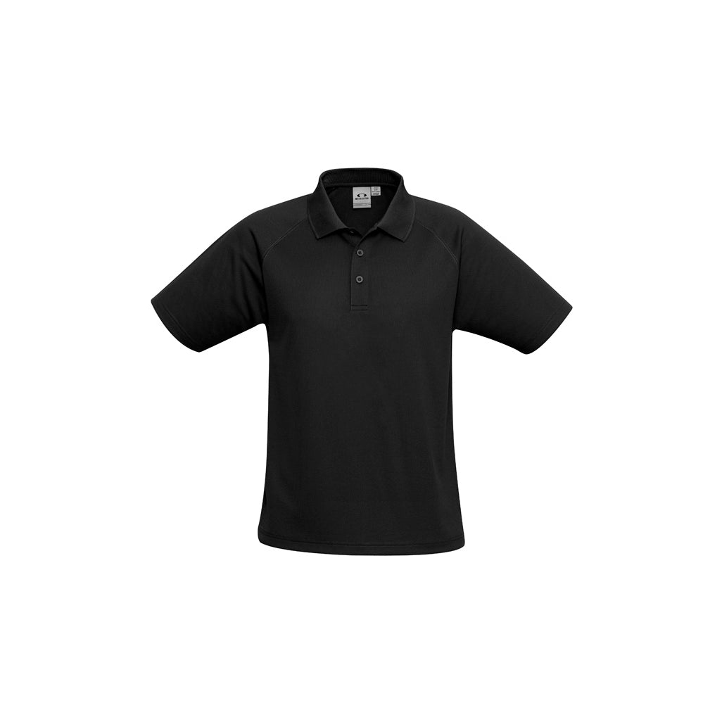 Mens Sprint Short Sleeve Polo P300MS in Black