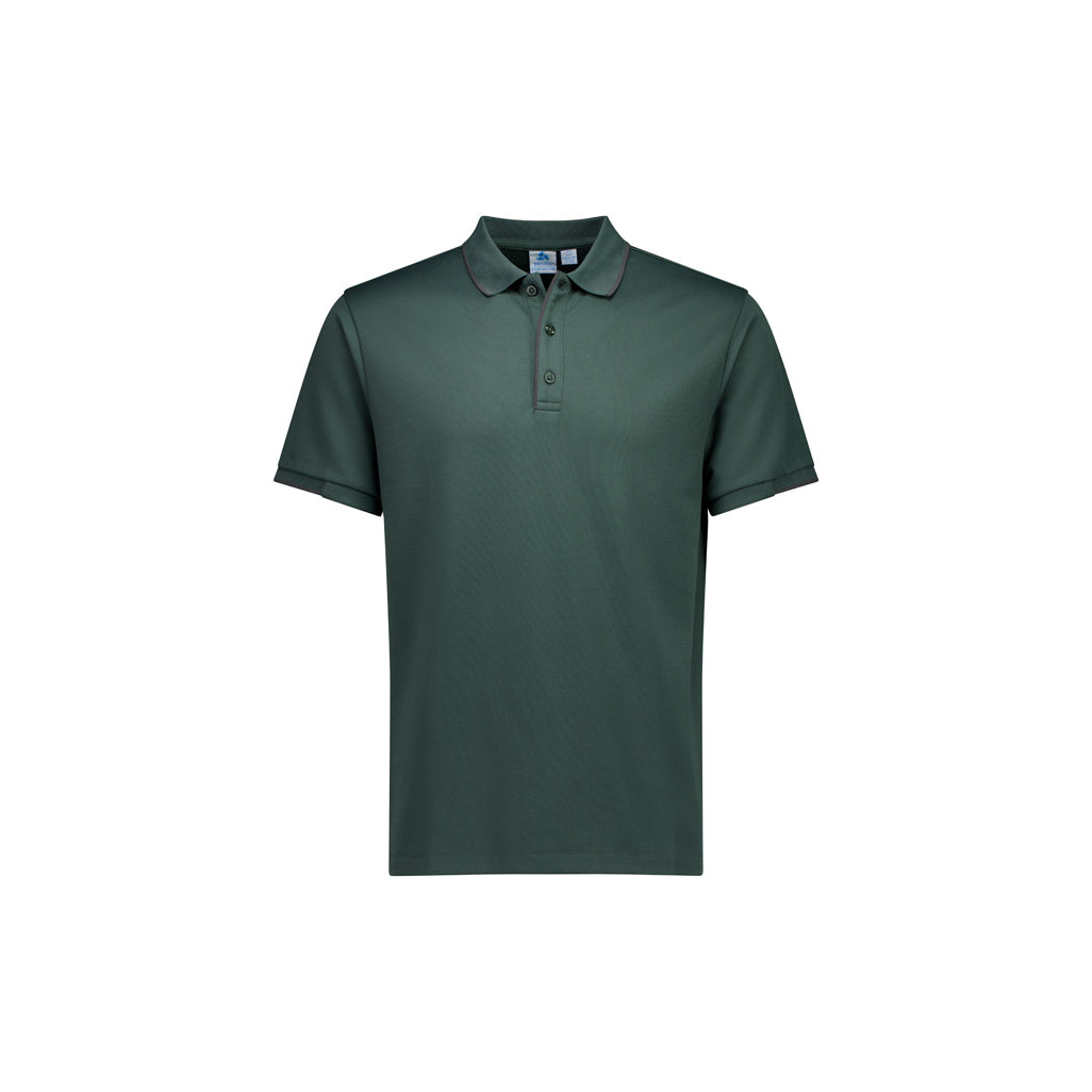 Mens Focus Short Sleeve Polo P313MS in Seafoam/Charcoal