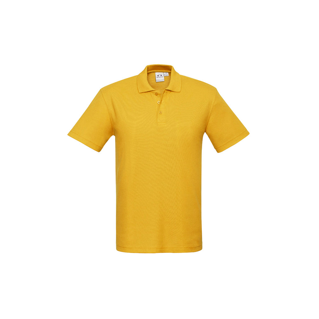 Mens Crew Short Sleeve Polo P400MS in Gold