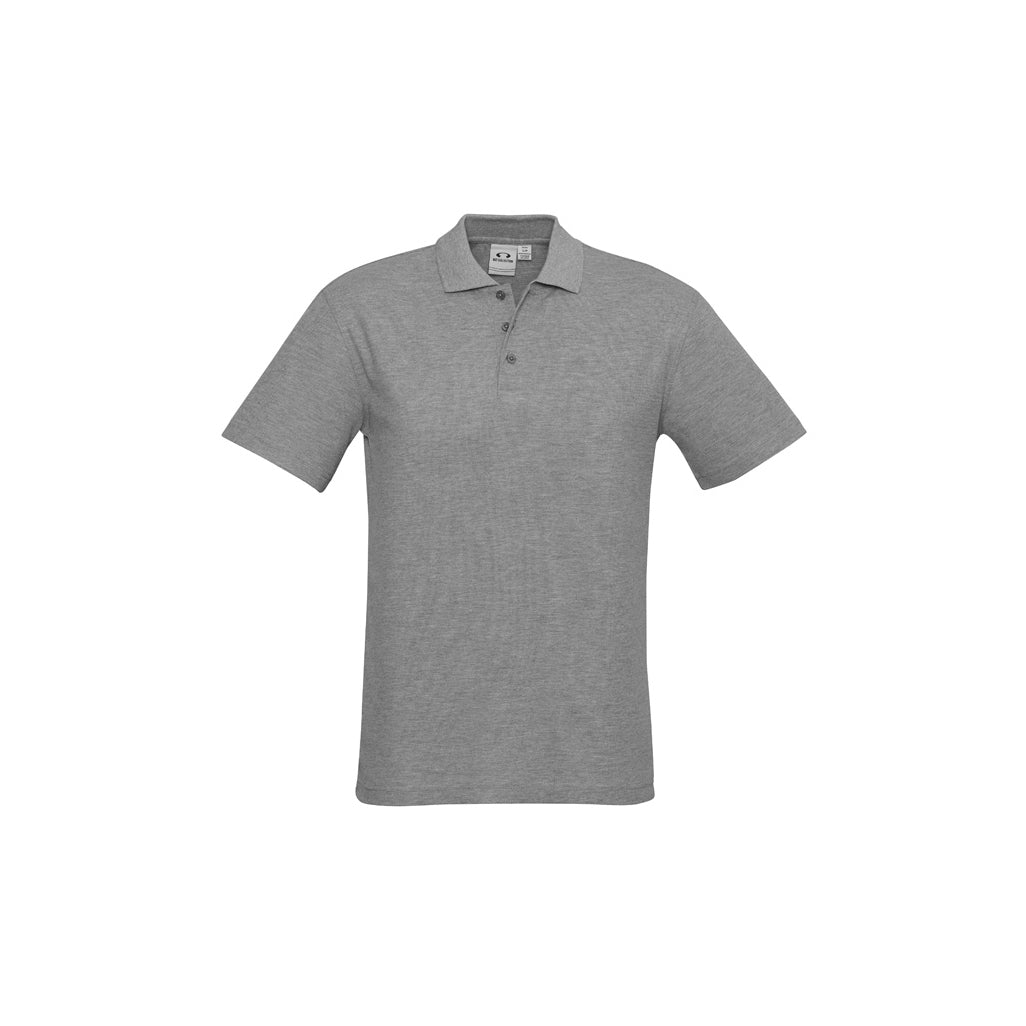 Mens Crew Short Sleeve Polo P400MS in Grey Marle