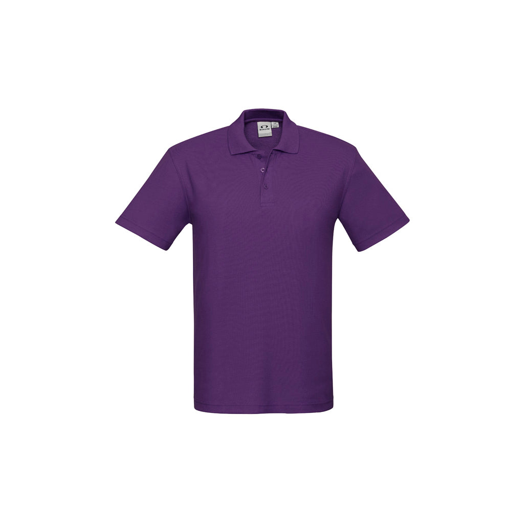 Mens Crew Short Sleeve Polo P400MS in Purple